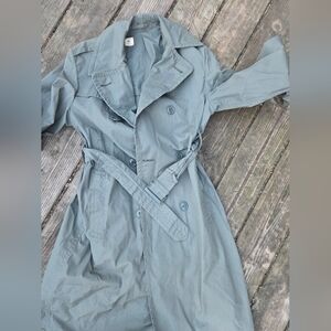 Stylish Blue Trench Coat